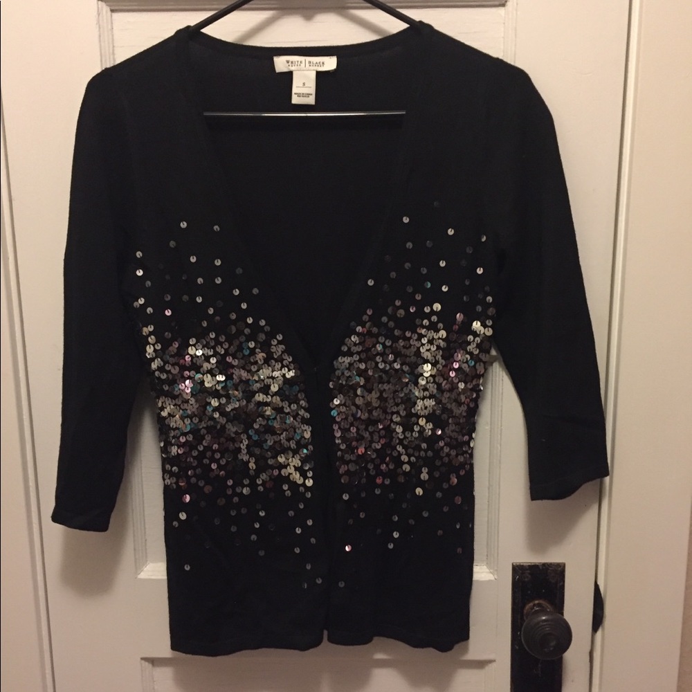 White House Black Market Sequin Sweater S